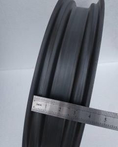 Wide 23 inch motorcycle rim 3.5 width raw steel