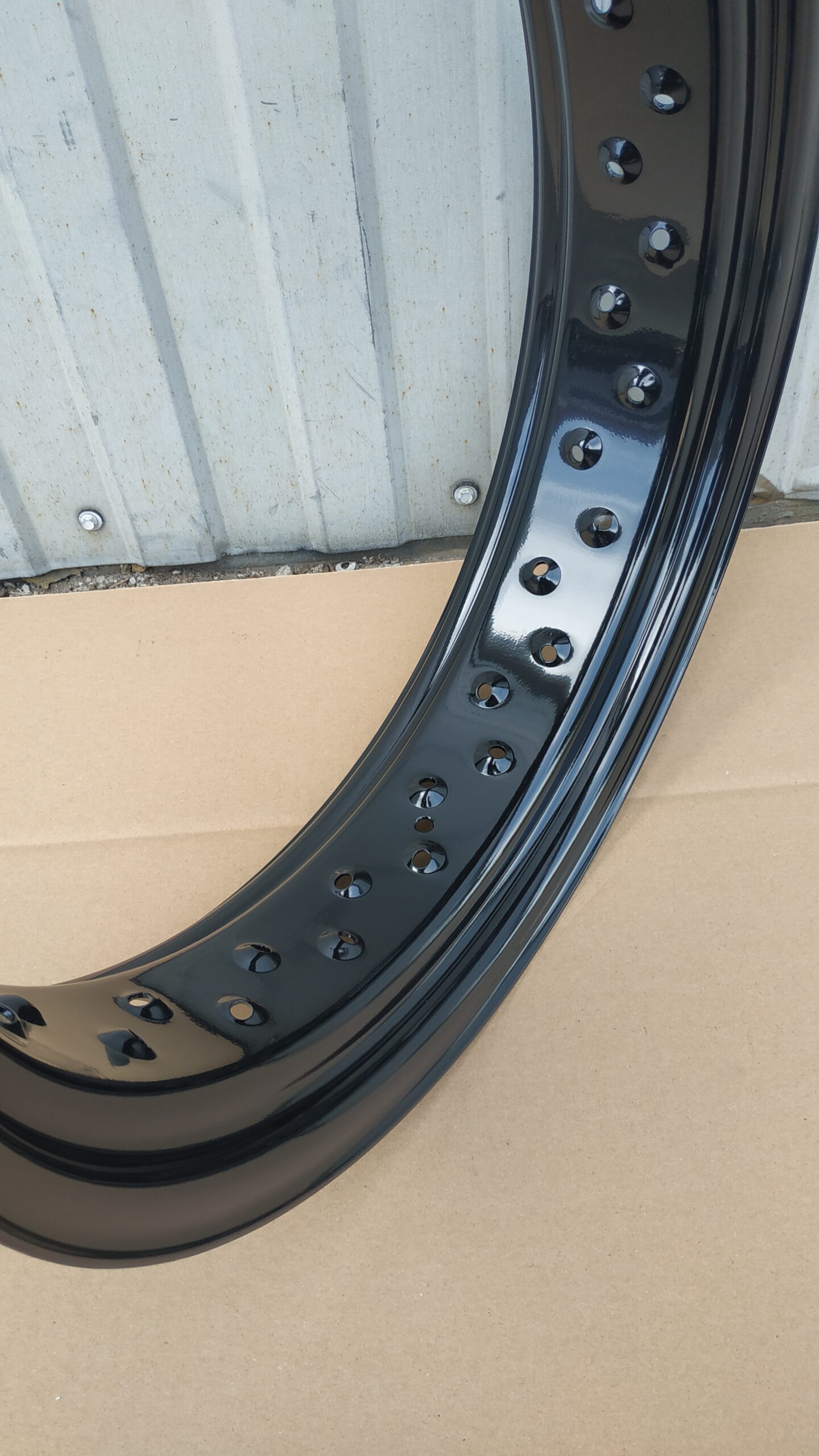 Steel motorcycle rim profile