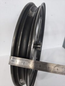 Invader motorcycle wheel 21 no brake flange – raw finish