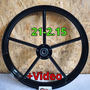 Invader Wheel 21-2.15 with brake flange Black Gloss