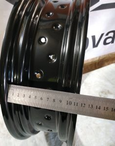 17x4.0 motorcycle rim 40 holes detail