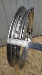 Motorcycle Rim 16-2.15 - 40 Holes Stainless Steel Polished