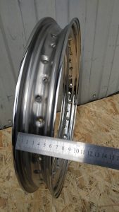 Motorcycle Rim 16-2.15 - 40 Holes Stainless Steel Polished
