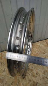 Motorcycle Rim 16-2.15 - 40 Holes Stainless Steel Polished
