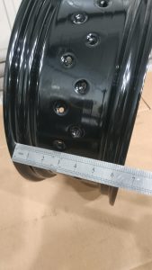 17×6.0 motorcycle rim Black Gloss with 40 spoke holes