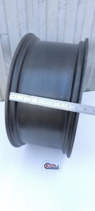 Custom motorcycle rim 21×9.0 Invader no spoke holes – side angle