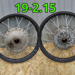 Wheel Rim 19x2.15 for Dnepr and Ural motorcycles – steel rim only without spokes or hub, front view, Kovalcustom