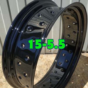 15x5.5 steel rim 40 holes for custom motorcycle wheel
