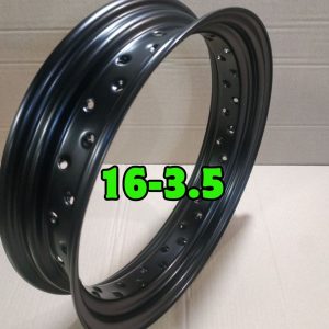 16x3.5 motorcycle rim 40 holes raw steel for custom builds