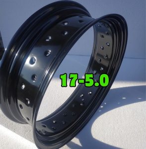 17x5.0 extreme wide steel rim 40 holes for custom motorcycle wheel