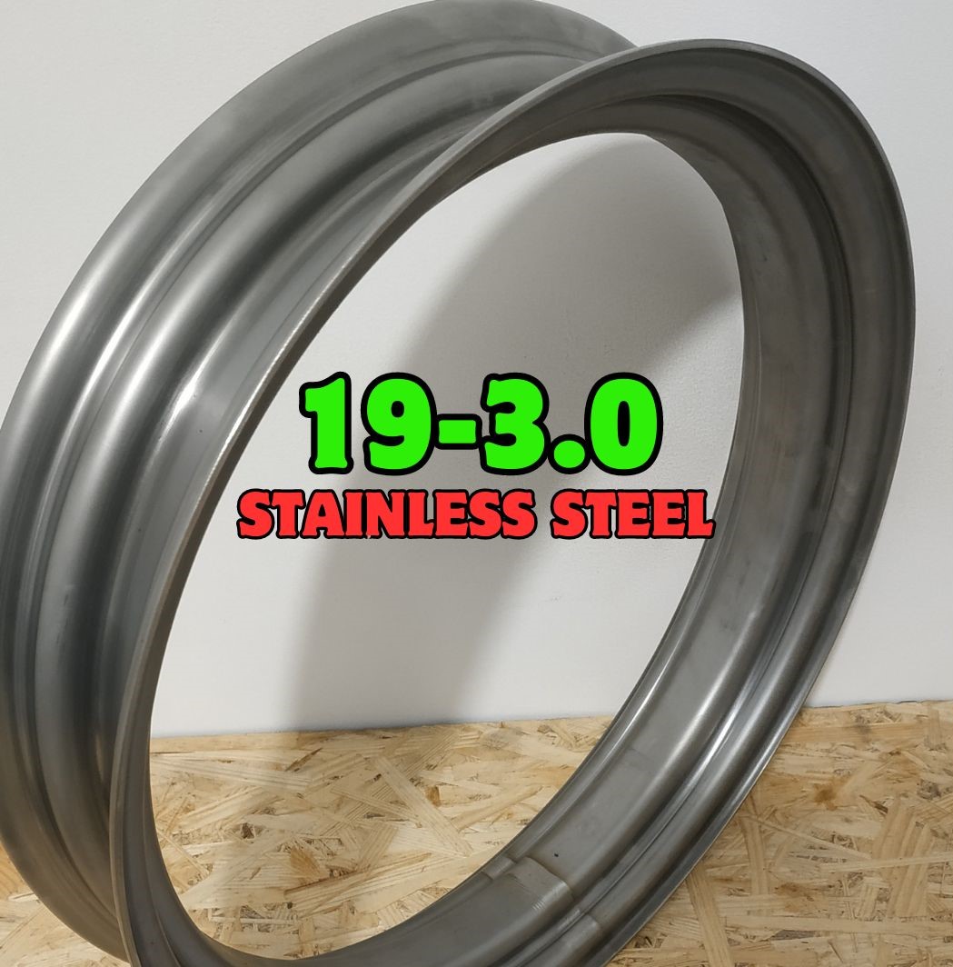 19x3.0 stainless steel blank rim without holes for custom motorcycle wheels
