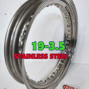 19x3.5 stainless steel rim 40 holes mirror polished for custom motorcycle