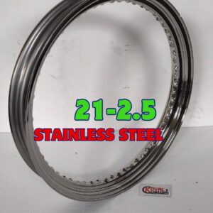 21x2.5 stainless steel rim with 40 holes mirror polished