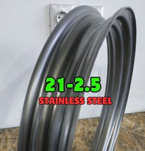 21x2.5 stainless steel blank rim without holes for custom motorcycle wheels