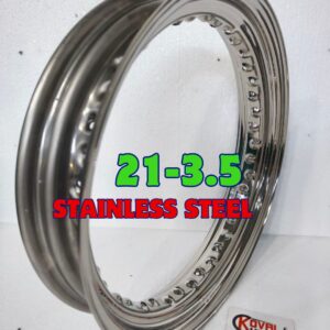 21x3.5 stainless steel rim with 40 holes mirror polished