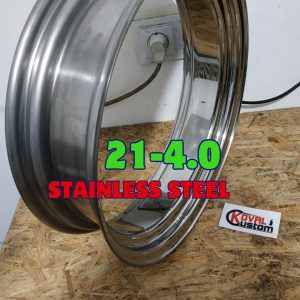 21x4.0 extra wide stainless steel blank rim without holes for custom motorcycle wheels