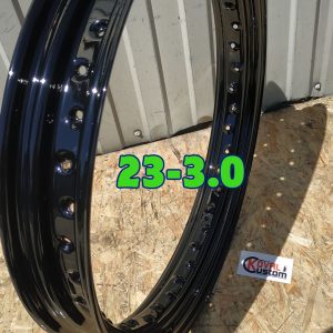 23x3.0 steel motorcycle rim 40 holes custom painted and raw