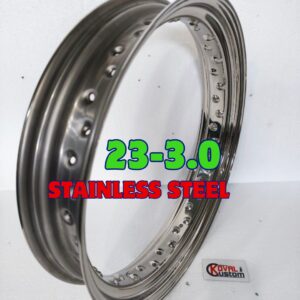 23x3.0 stainless steel rim 40 holes mirror polished front wheel