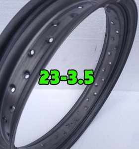 Heavy-duty 23 inch steel rim compatible with 40 spoke hubs