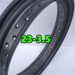 23x3.5 steel motorcycle rim 40 holes custom painted and raw