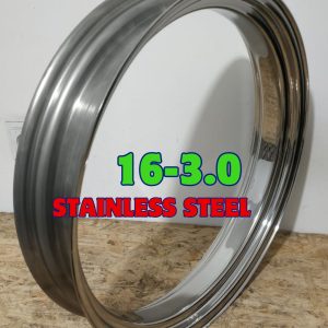 16x3.0 mirror polished stainless motorcycle rim 40 holes mirror finish