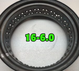 16x6.0 steel motorcycle rim with 80 holes for wide tire custom builds