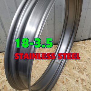 Custom stainless steel rim 18x3.5 blank hoop polished finish