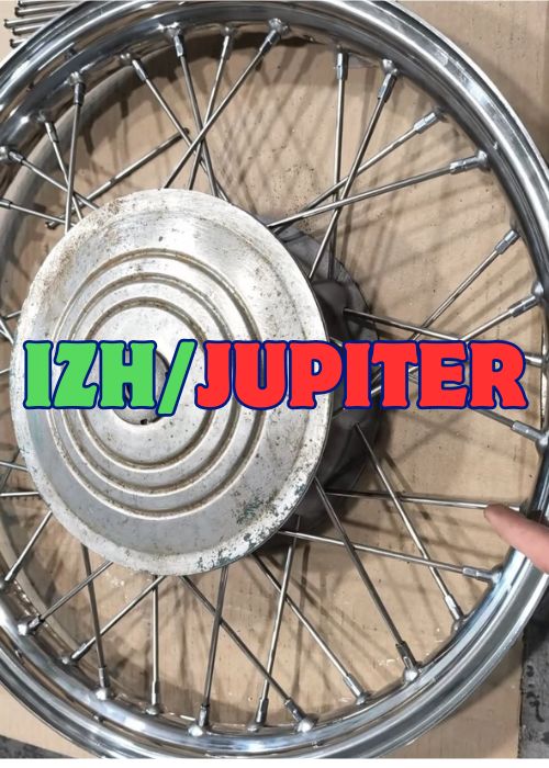 Izh motorcycle stainless rim 19x2.15 mirror polished 36 holes
