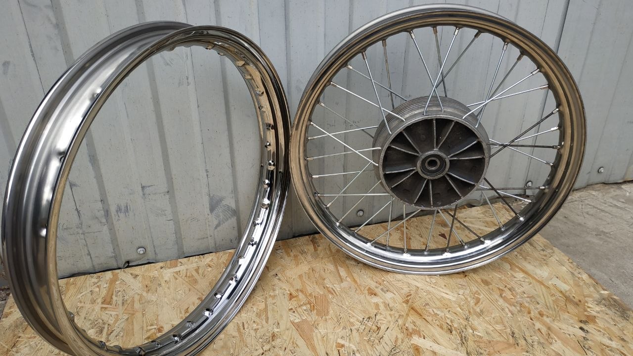 KOVALCUSTOM heavy-duty wheel rim ready for custom assembly on ČZ 472