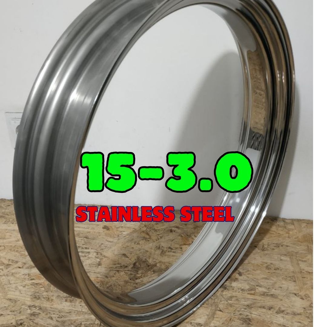 Premium 15x3.0 stainless rim custom motorcycle spoke wheel hoop