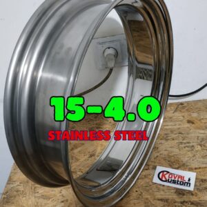 Premium 15x4.0 stainless rim custom motorcycle spoke wheel hoop