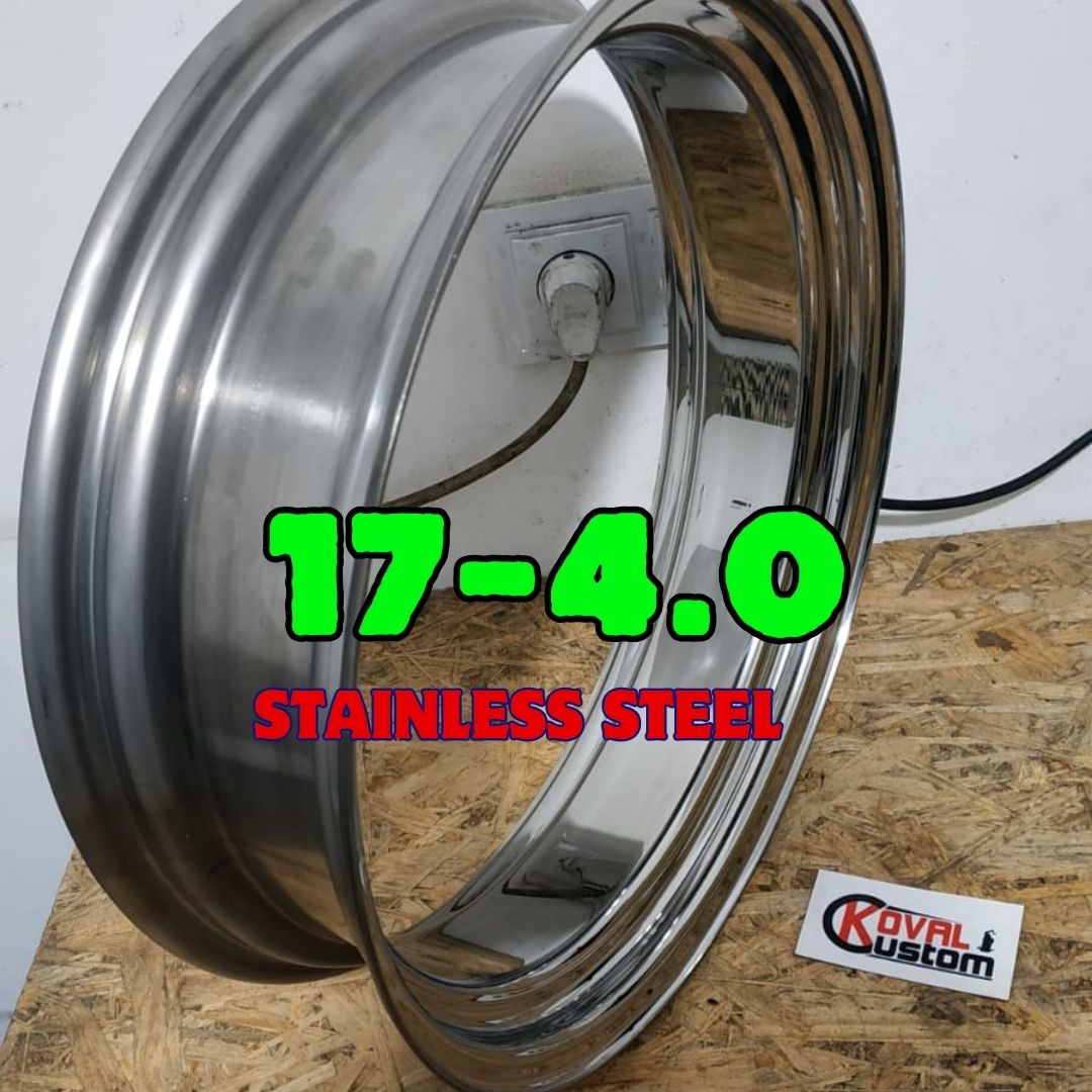 Premium 17x4.0 stainless rim custom motorcycle spoke wheel hoop