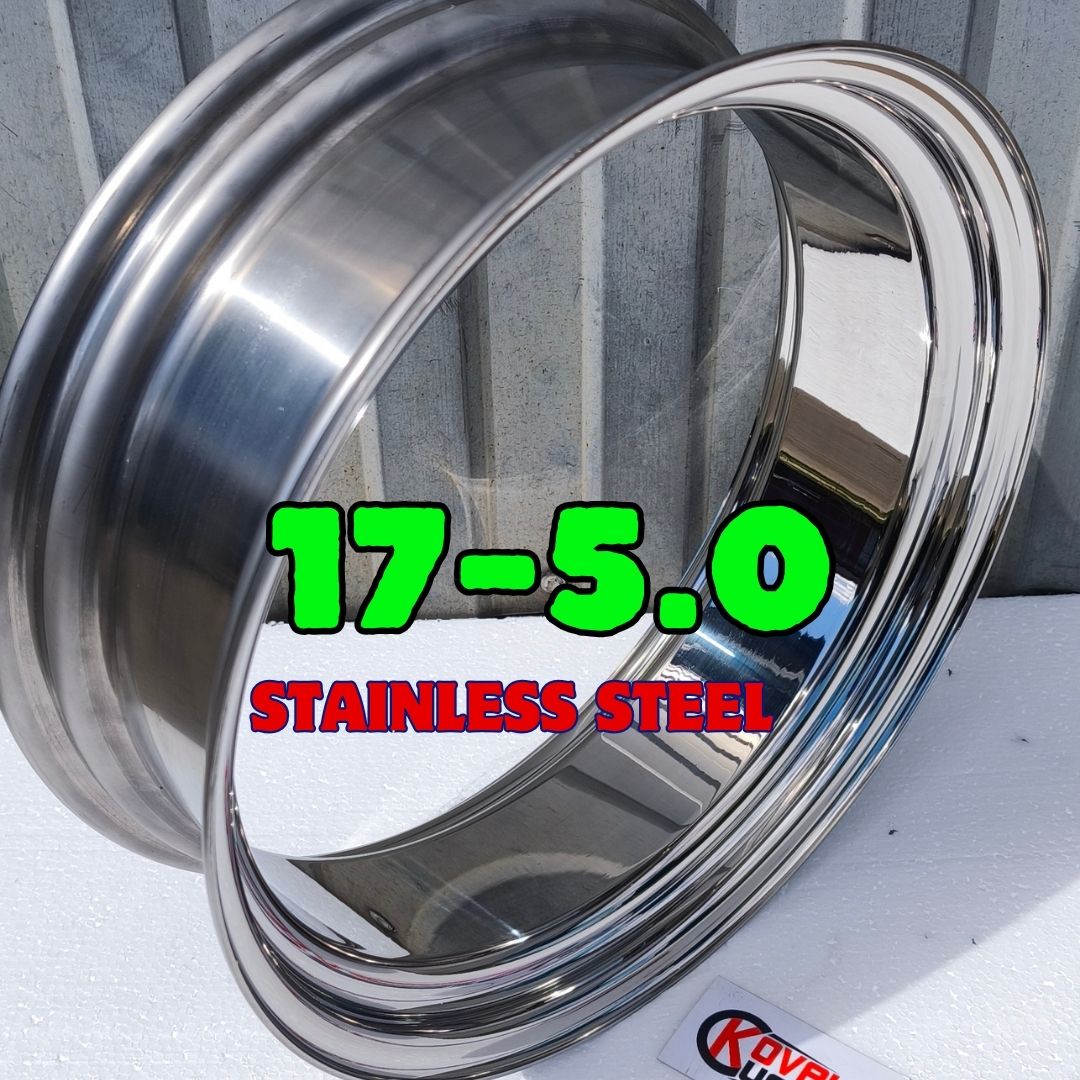 Premium 17x5.0 stainless rim custom motorcycle spoke wheel hoop