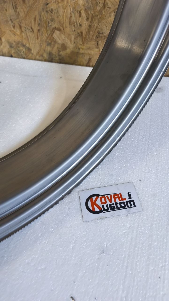 15x5.0 raw unpolished stainless steel rim hoop no holes