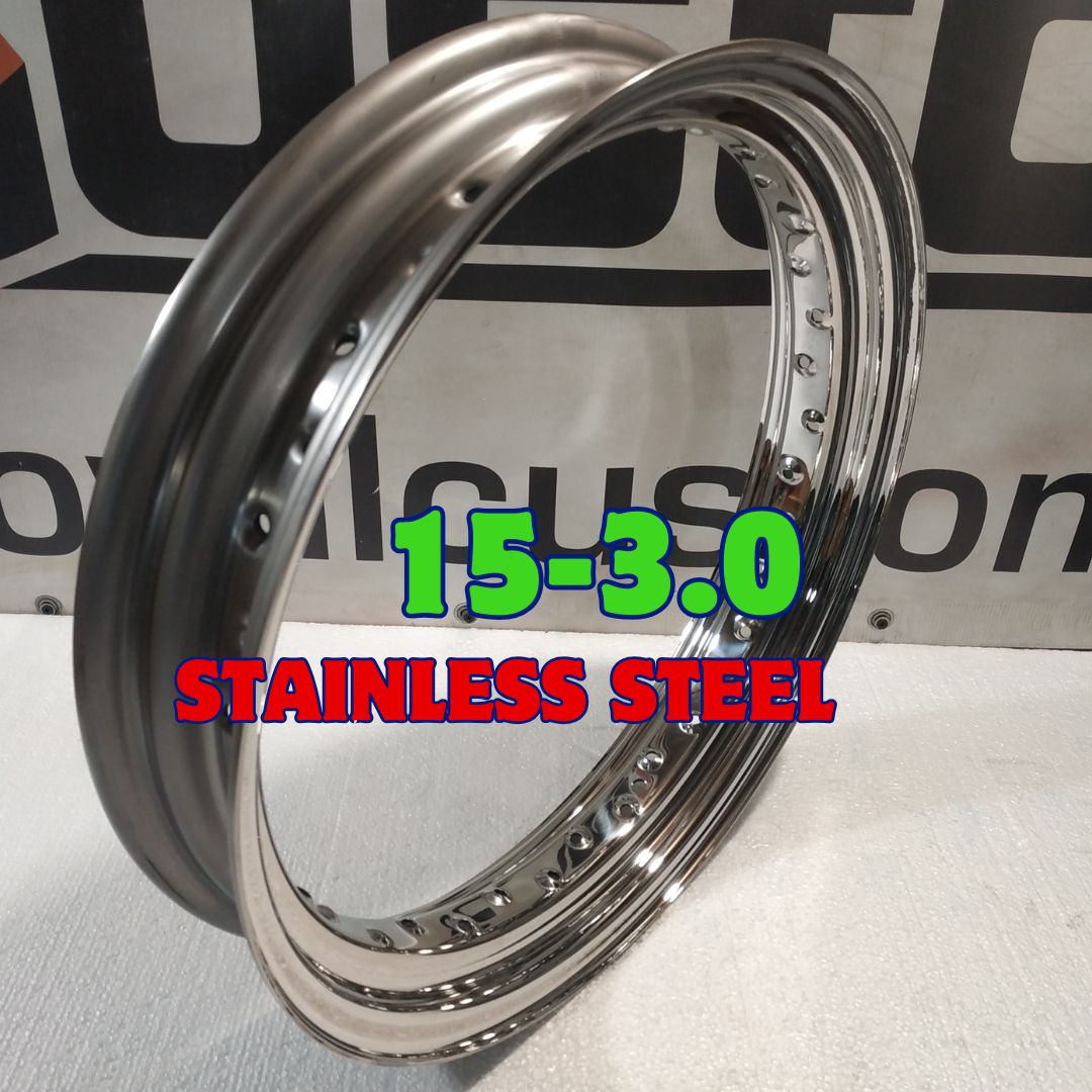 15x3.0 stainless steel rim 40 hole for custom harley
