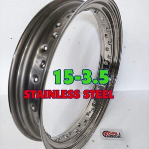 15x3.5 stainless steel rim 40 hole AISI 304 for custom harley