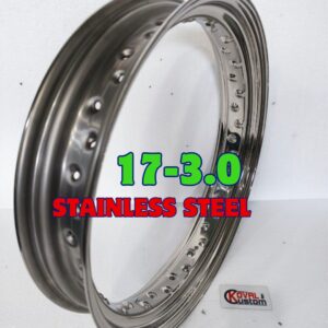 17x3.0 stainless steel rim 40 hole AISI 304 for custom harley