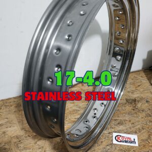 17x4.0 stainless steel rim 40 hole AISI 304 for custom harley
