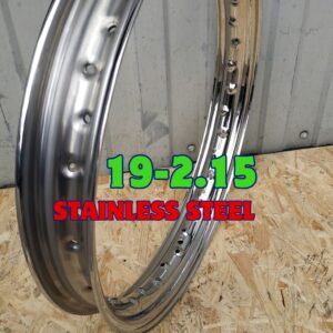 19x2.15 stainless steel rim 40 hole AISI 304 for custom harley
