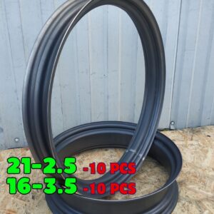 Wholesale set of 20 steel rim blanks for custom motorcycle wheels