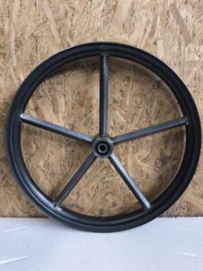 21x2.15 raw steel invader wheel without brake rotor flange