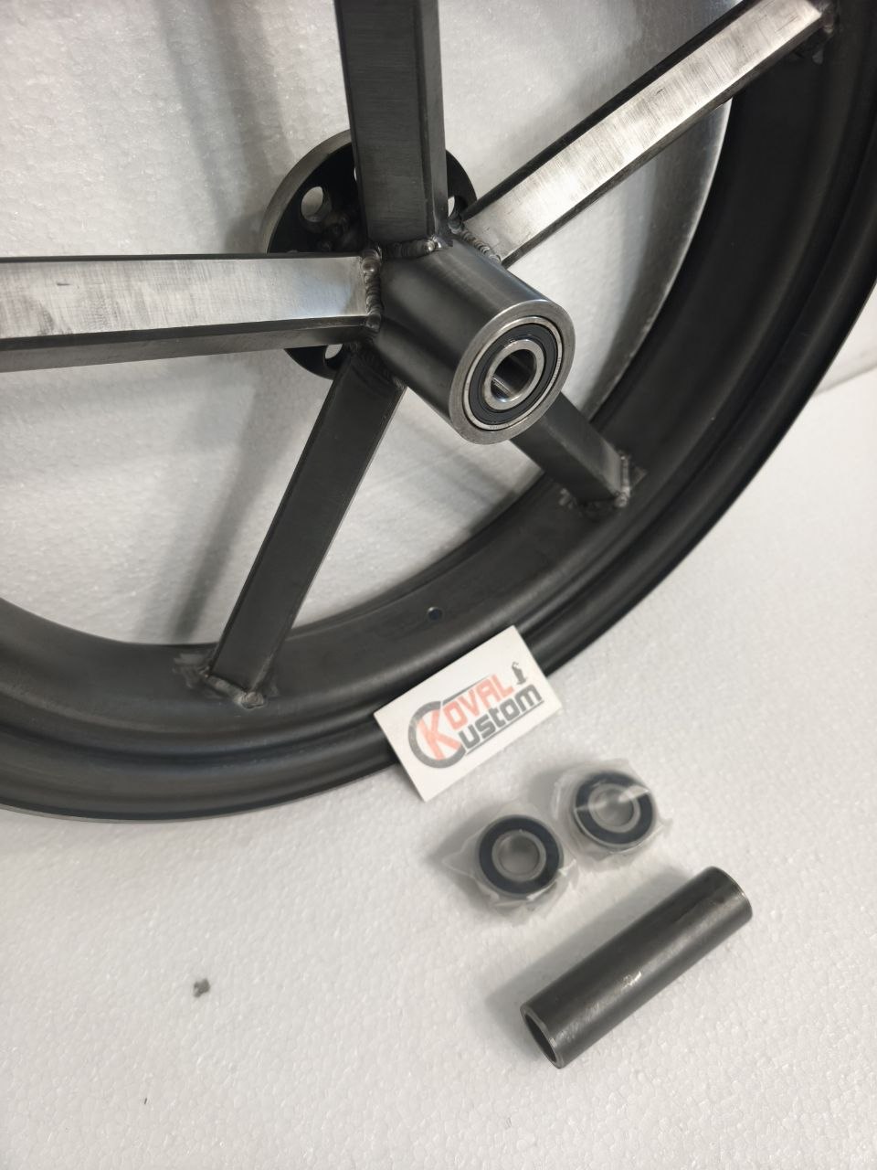 Heavy duty 16 inch custom steel wheel for Harley drum brake