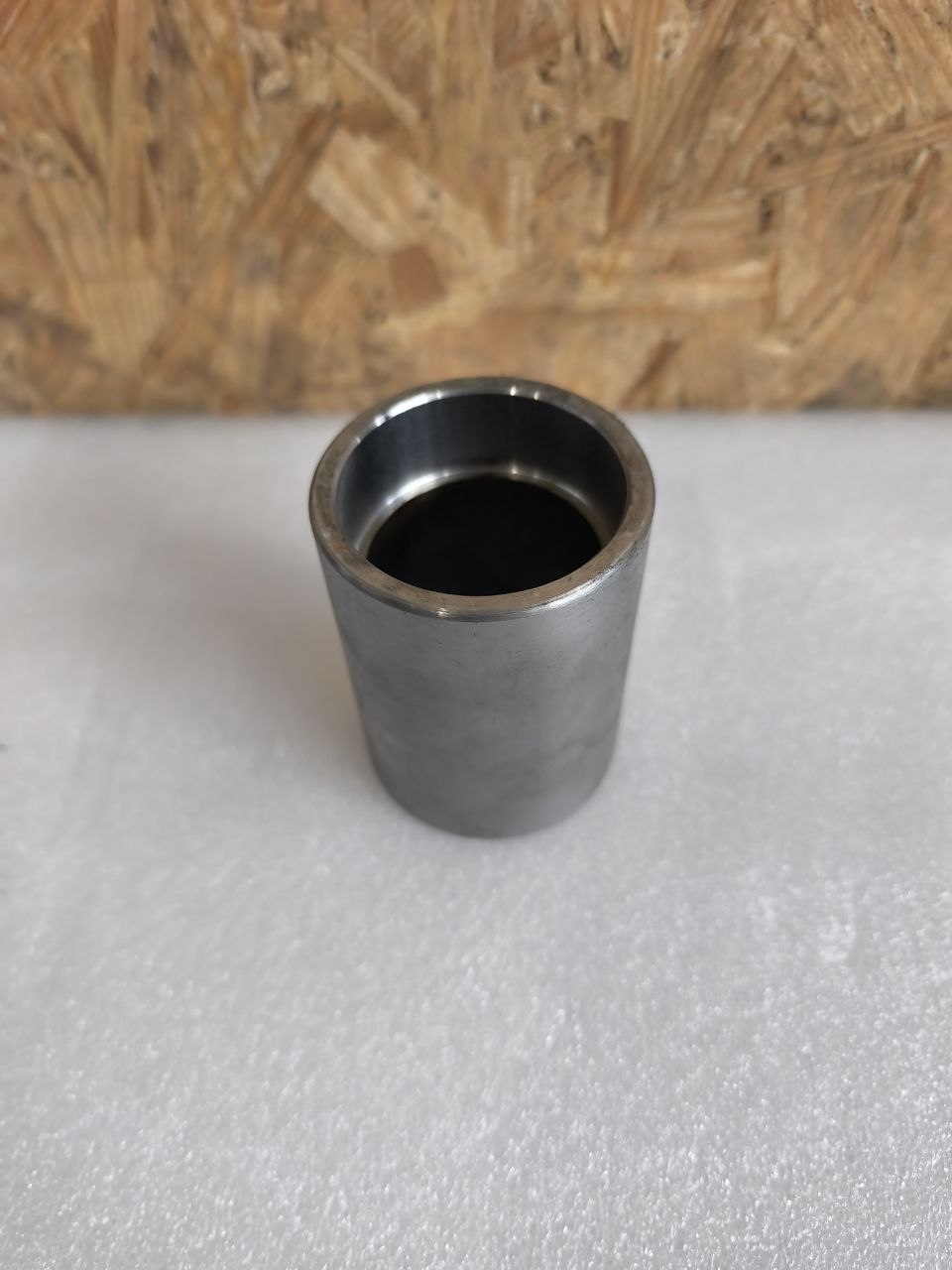 Close-up view of precision CNC machining